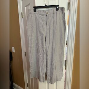Joie Light Gray Linen Pants